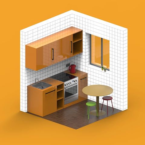⏹️My lovely corner⏹️
.
.
.
.
#cute #solidworks #keyshot #render #3dmodel #3d #model #art #architecture #room  #orange #id #design #industrialdesign #interior #furniture #furnituredesign #like4likes #likeforlikes #follow #followme #kitchen #кухня  #дизайн #интерьер #concept