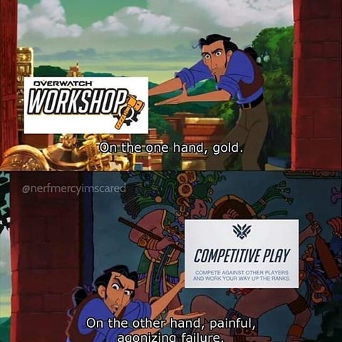 This is a whole damn mood
#Overwatch #overwatchmeme #workshop #comp #competitiveplay #FixComp