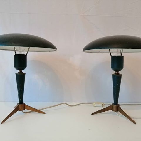 For sale this week a pair of 1950s Louis kalff Philips lamps "as they are" #interiordesign #catawiki #forsale #lamps #midcenturymodern #design #louiskalff #philips