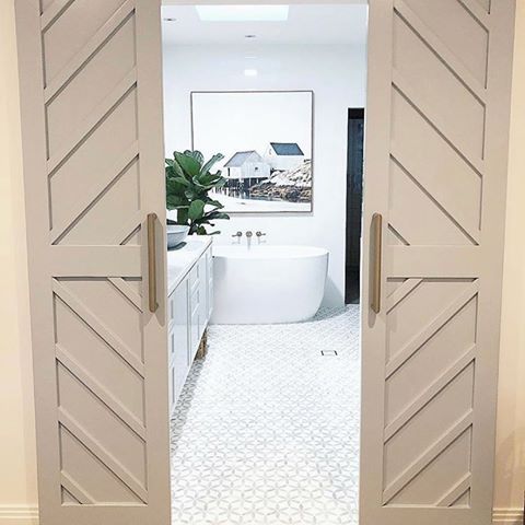 We are trading as usual! We are still in the process of updating our showroom so stay tuned for the reveal! Gorgeous image from @fortheloveofmyhome of the custom doors and mosaic tiles we provided 👌