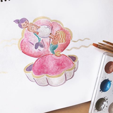 THIS IS MINE💥💥💥
.
.
#love #pearl #pearlaa #watercolor #香港插畫 #插畫 #絵 #イラスト #mouth #shell #pink #香港插畫專區 #貝殼 #珍珠 #水彩 #畫畫 #白 #sea #ocean #海 #summer #夏 #illustration #painting #hkillustrator #girl
