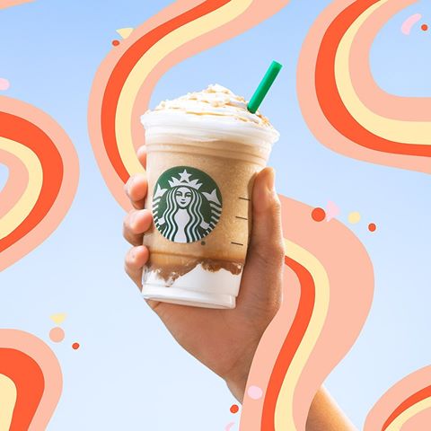 Give caramel swirls a whirl.
💛 #CaramelRibbonCrunchFrappuccino drink