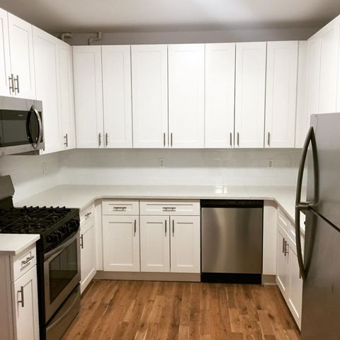 The finished product. This was a long overdue renovation. #kitchendesign #fullgut #renovation #construction #kitchencabinets #appliances #houzz #newyork #manhattan #plumbing