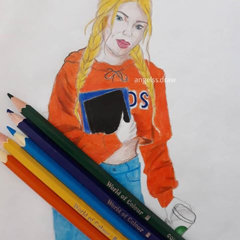 🍊💁🏼‍♀️#fashiondrawings #fashionillustration #drawing #illustration #art #artist #fashionable #angelss.draw #sketch #outfits #fashionsketch #girl #art #wip #copic #copicart #copicilustration