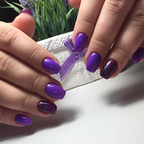 Яркий фиолетовый 💟💜💟
#ногтивладивосток #комбиманикюр #дизайнногтей 
#tartiso
#nailsvl 
#nails 
#instanails
