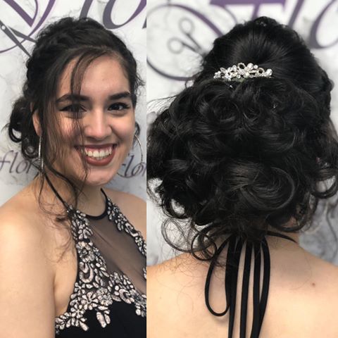 Prom day for this beautiful young lady! So blessed to have done her for such a special@occasion! @redken @verbproducts #hairstyles #promhair #specialday #pictureday #behindthechair #salon #hairstylist